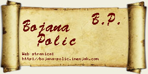 Bojana Polić vizit kartica